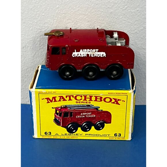 MATCHBOX N°63 FOAMITE CRASH TENDER 1964 Lesney 